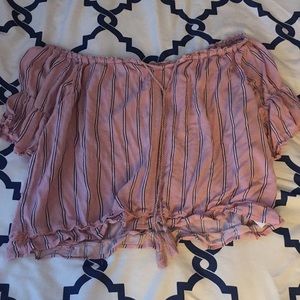 Pink Off the shoulder top
